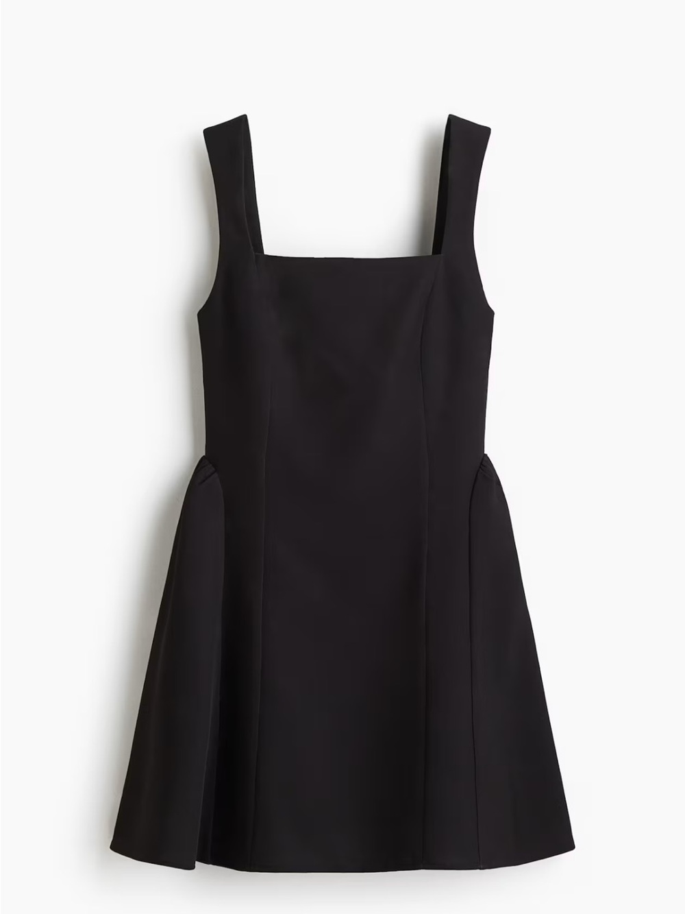 H&M Black Mini Sleeveless A-Line Dress
